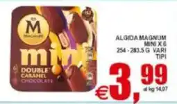 Pewex Algida Magnum mini double caramel chocolate offerta