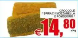 Pewex Crocche spinaci mozzarella e pomodoro offerta