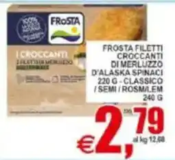 Pewex Frosta filetti croccanti di merluzzo d'alaska spinaci offerta