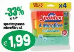 Il Castoro Supermercati Spontex panno microfibra offerta