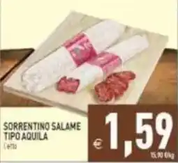 Pim Supermercati Sorrentino salame tipo aquila offerta
