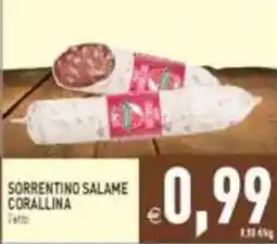 Pim Supermercati Sorrentino salame corallina offerta