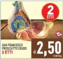 Pim Supermercati San Francesco prosciutto crudo offerta