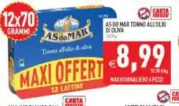 Pim Supermercati As do Mar Tonno all'olio di oliva offerta