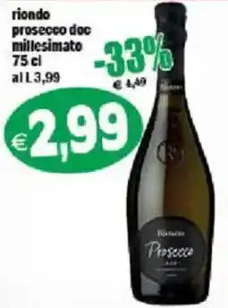 Il Castoro Supermercati Riondo Prosecco offerta