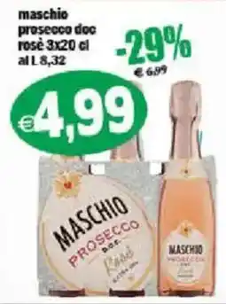Il Castoro Supermercati Maschio prosecco rosé offerta