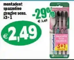Il Castoro Supermercati mentadent spazzolino gengive sens. offerta
