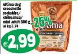 Il Castoro Supermercati ultima dog crocchette yorkshire offerta
