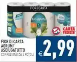 Pim Supermercati Fior di carta agrumi asciugatutto offerta