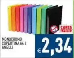 Pim Supermercati Monocromo copertina a4 4 anelli offerta