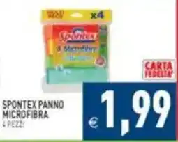 Pim Supermercati Spontex panno microfibra offerta