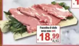 CTS Supermercati Fracostina di vitello senza osso offerta