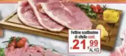 CTS Supermercati Fettine sceltissime di vitello offerta
