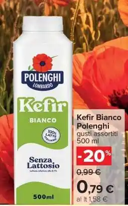 Carrefour Kefir Bianco Polenghi offerta