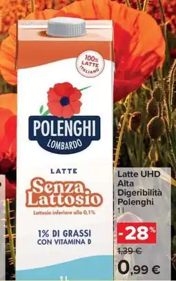 Carrefour Latte UHD Alta Digeribilità Polenghi offerta