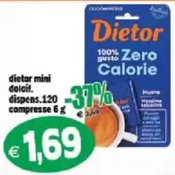 Il Castoro Supermercati Dietor mini dolcificante offerta