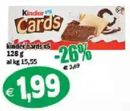 Il Castoro Supermercati Kinder Cards offerta