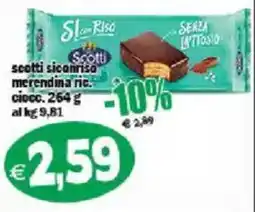 Il Castoro Supermercati Scotti siconriso merendina ric. ciocco offerta