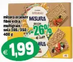 Il Castoro Supermercati Misura cracker fibre extra multigrain offerta