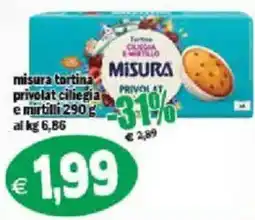 Il Castoro Supermercati Tortina ciliegia e mirtilli Misura offerta