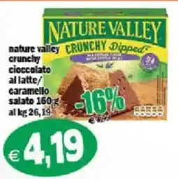 Il Castoro Supermercati Nature Valley crunchy cioccolato al latte/caramello offerta