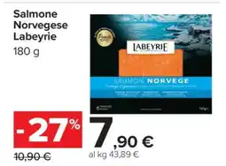 Carrefour Salmone Norvegese Labeyrie offerta