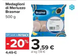 Carrefour Medaglioni di Merluzzo Brasmar offerta