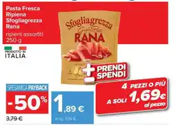 Carrefour Pasta Fresca Ripiena Sfogliagrezza Rana offerta