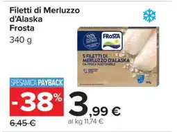 Carrefour FILETTI DI MERLUZZO D'ALASKA FROSTA offerta