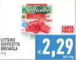 Pim Supermercati Citterio sofficette bresaola offerta