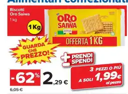 Carrefour BISCOTTI ORO SAIWA offerta
