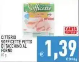 Pim Supermercati Citterio sofficette petto di tacchino al forno offerta