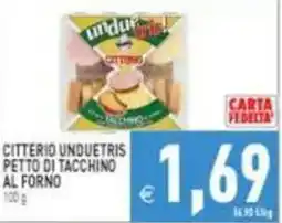 Pim Supermercati Citterio unduetris petto di tacchino al forno offerta