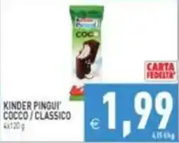 Pim Supermercati Kinder Pinguì Cocco / Classico offerta