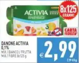Pim Supermercati Danone Activia 0,1% Mix / Bianco / Frutta offerta