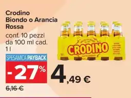 Carrefour Crodino Biondo o Arancia Rossa offerta