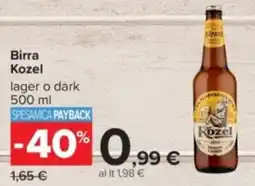 Carrefour Birra Kozel offerta