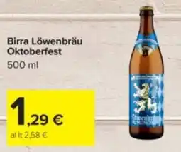 Carrefour Birra Löwenbräu Oktoberfest offerta