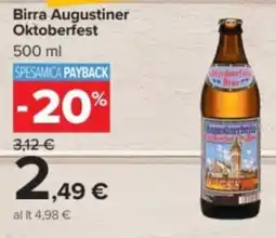 Carrefour Birra Augustiner Oktoberfest offerta