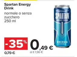 Carrefour Spartan Energy Drink offerta