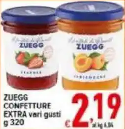 Iper Triscount Zuegg confetture extra offerta