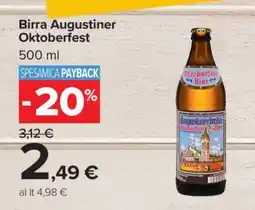Carrefour Birra Augustiner Oktoberfest offerta
