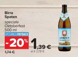Carrefour Birra Spaten offerta