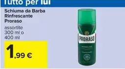 Carrefour Schiuma da Barba Rinfrescante Proraso offerta