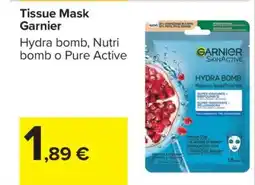 Carrefour Tissue Mask Garnier offerta