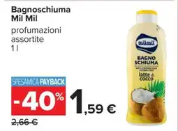 Carrefour Bagnoschiuma Mil Mil offerta