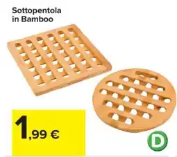 Carrefour Sottopentola in Bamboo offerta