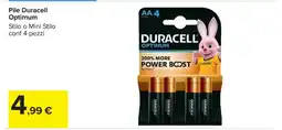 Carrefour Pile Duracell Optimum offerta