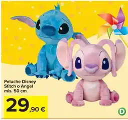 Carrefour Peluche Disney Stitch o Angel offerta