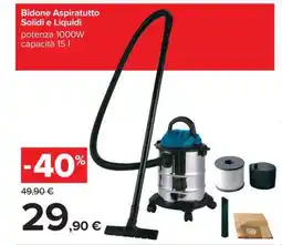 Carrefour Bidone Aspiratutto Solidi e Liquidi offerta